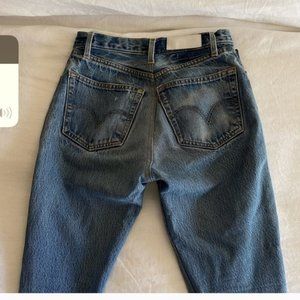 Re/Done Levis High Rise Ankle Crop size 25